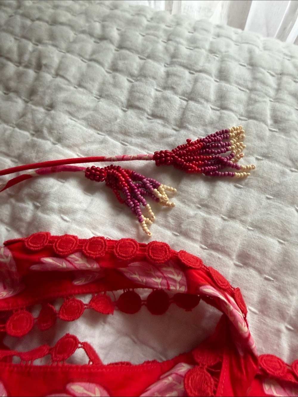 FARM Rio Red Embroidered Tropical Maxi Dress - Picture 3 of 4